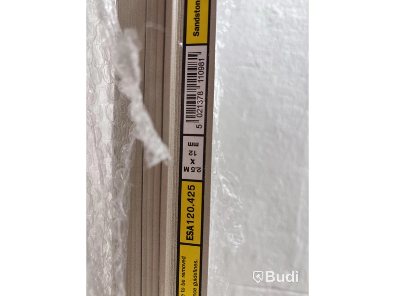 (NEW) 13 PCS. TEBO L-PROFILE TILE TRIM ALUMINIUM SANDSTONE 12 MM 2.5 M