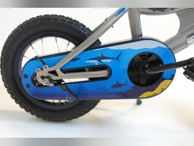 Cykel Shark, BMX, hjul 12 tum, ram 6 tum, silver