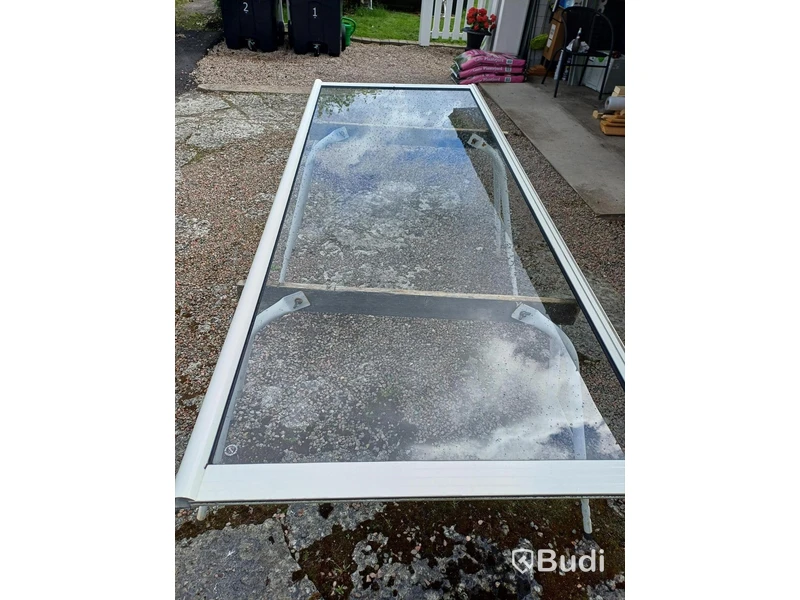 Sliding glass door sections, 3 units. Sold dismantled