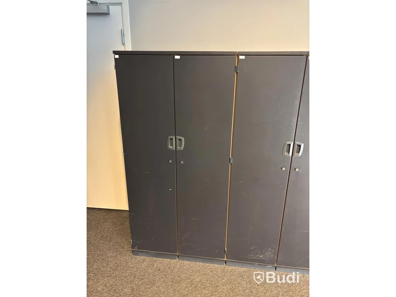 3 st. Omklädningsskåp, dubbla
