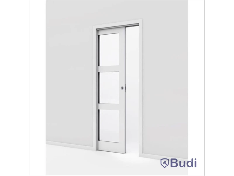(NEW) POCKET SLIDING DOOR KVADRAT 3-LITE 10X21