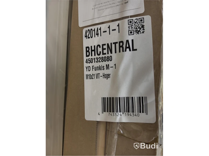 (NEW) SOLID ELEMENTS FUNKIS M1 EXTERIOR DOOR 10X21 RIGHT-HAND WHITE