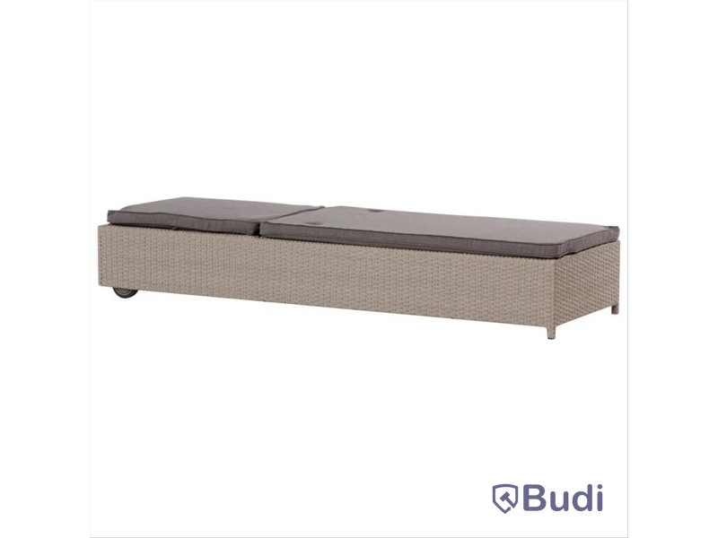 (NEW) SUNFUN VASSE SUN LOUNGER LIGHT GREY