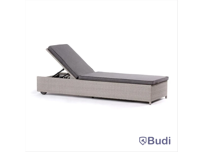 (NEW) SUNFUN VASSE SUN LOUNGER LIGHT GREY