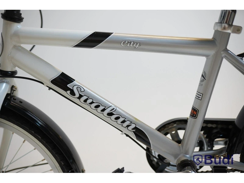 (NEW) Svalan City3 bicycle, 20-inch wheels, 10-inch frame, white/silver