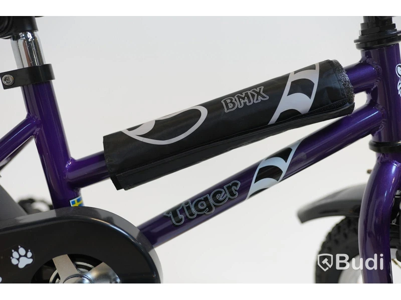 (NEW) Tiger BMX bike, 12-inch wheels, 6-inch frame, purple