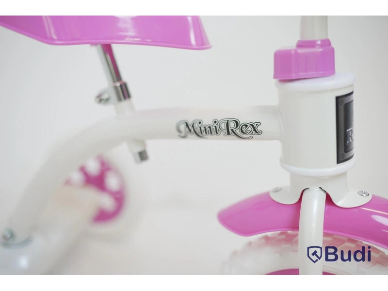 (NEW) 2 Rex tricycles, without tray, white/pink