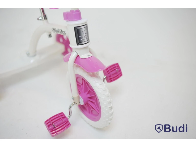 (NEW) 2 Rex tricycles, without tray, white/pink