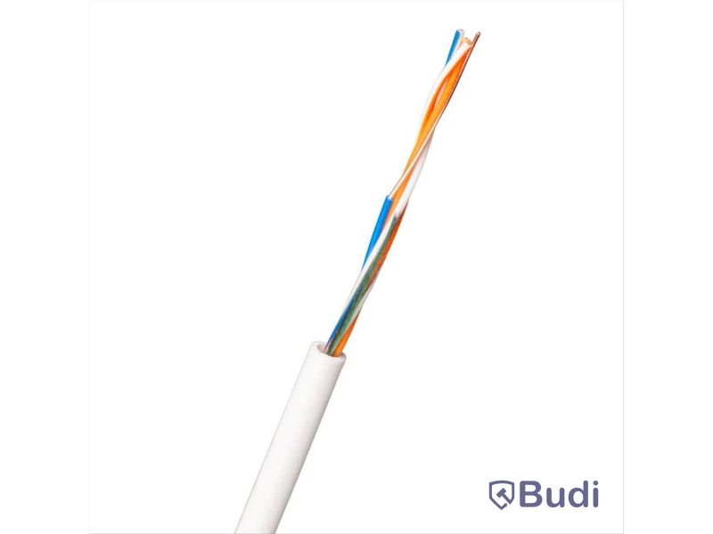 (NEW) 2 PCS. NEXANS EQQXB EASY TELECOM CABLE 2X2X0.5 WHITE R100 (*2)