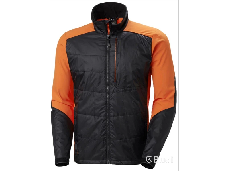 (NEW) 2 PCS. HYBRID JACKETS HH 73233-992, BLACK/ORANGE SIZE L