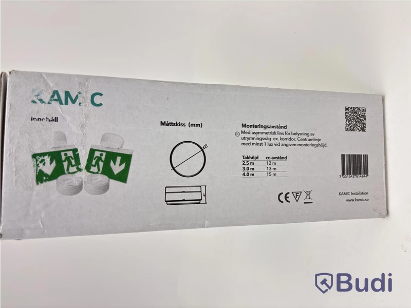 (NEW) EMERGENCY EXIT SIGN LED 26M IP44 LIFEPO4, IRON LUX