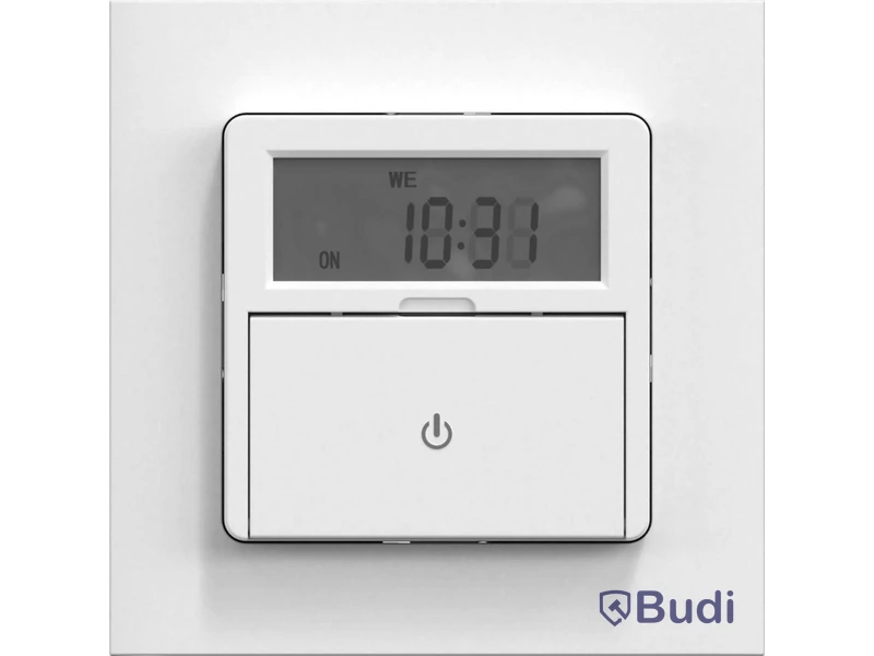 (NEW) IN-WALL DIGITAL TIMER, WHITE, 8A, PROGRAMMABLE, CONNECT 2 HOME