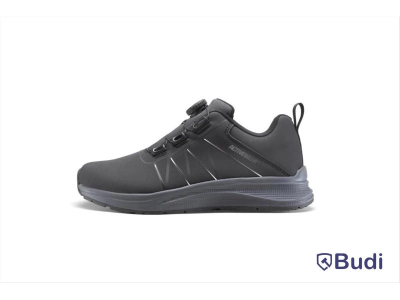 (NEW) ACTIVEWEAR FLEX 7718 WORK SHOE, FITGO, BLACK, SIZE 44