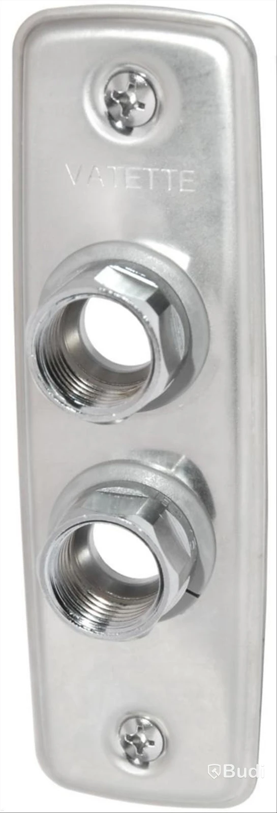 (NEW) 2 PCS. 18 VATETTE WALL PLATES FOR 2 PIPES, 60 C/C, PEX, ALUPEX FKR.