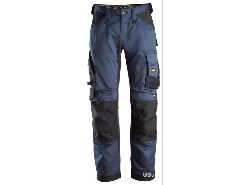 (NEW) SNICKERS WORKWEAR 6351 ALLROUNDWORK WORK TROUSERS NAVY/BLACK SIZE 50