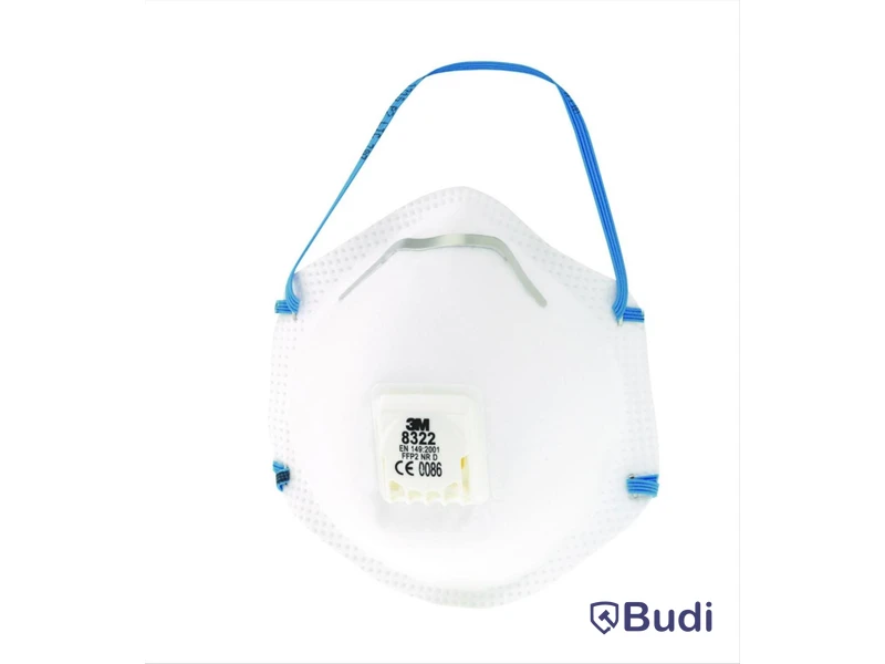 2 ST. FILTRERANDE HALVMASK 3M 8322FN, P2 MED VENTIL 10-PACK