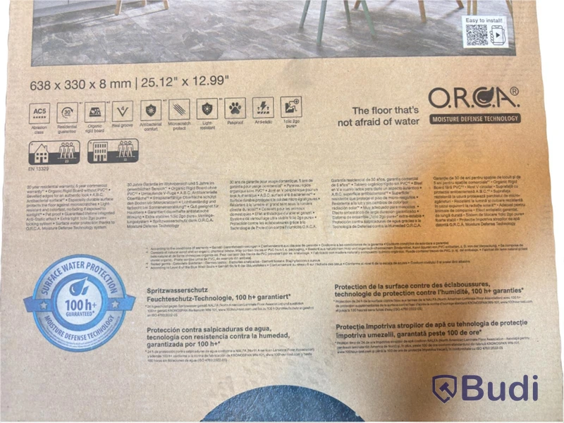 (NEW) 2 packs of O.R.C.A. stone slabs, 638 x 330 x 8 mm, approx. 4.64 m b2 total