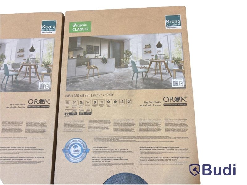(NEW) 2 packs of O.R.C.A. stone slabs, 638 x 330 x 8 mm, approx. 4.64 m b2 total
