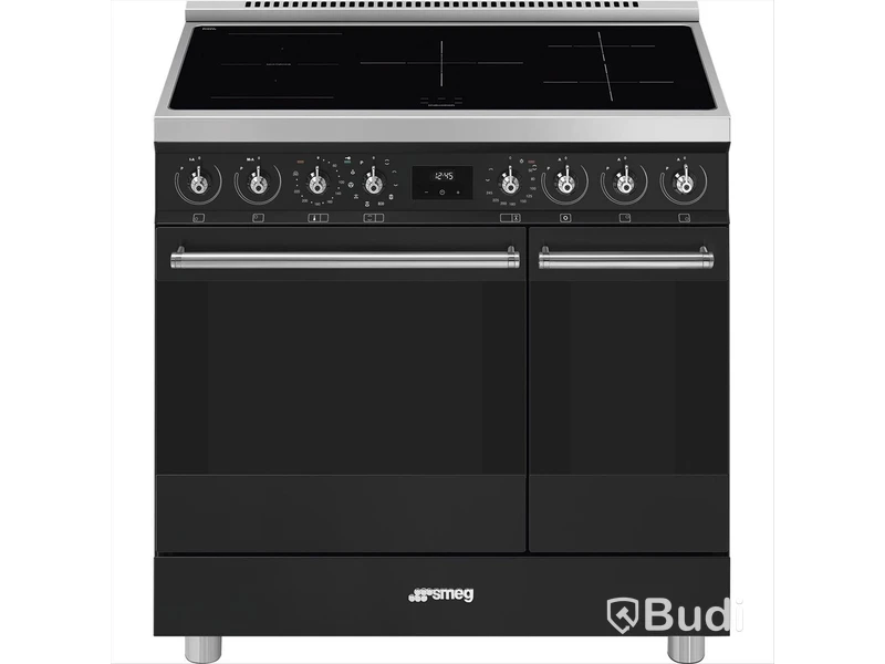 Induktionsspis Smeg 90x60 cm Mattsvart Classic C92IPMB2