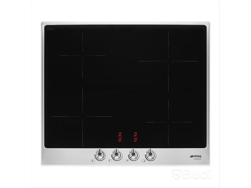 Induktionshäll Smeg 60 cm, Rostfritt stål, Classic SI364FXM