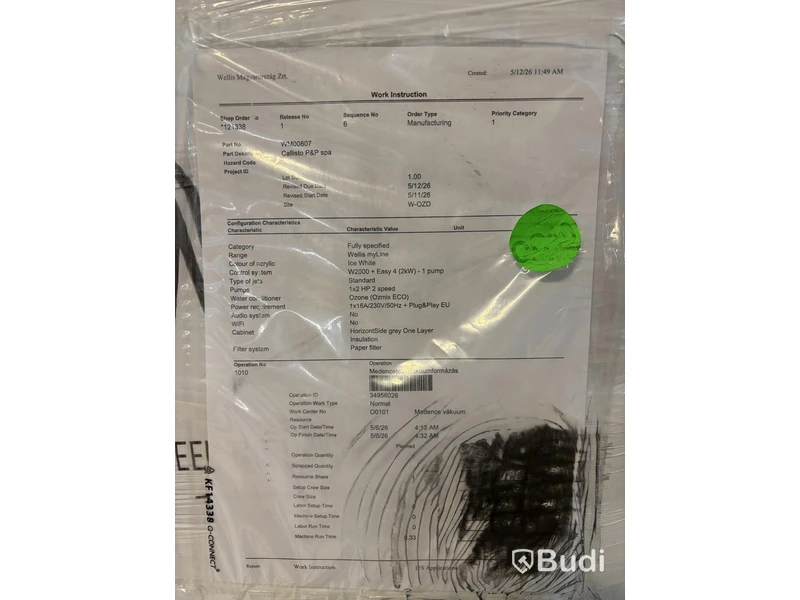 SPABAD WELLIS CALLISTO 5 PLATSER 20 JETS ICE WHITE+LOCKLYFT