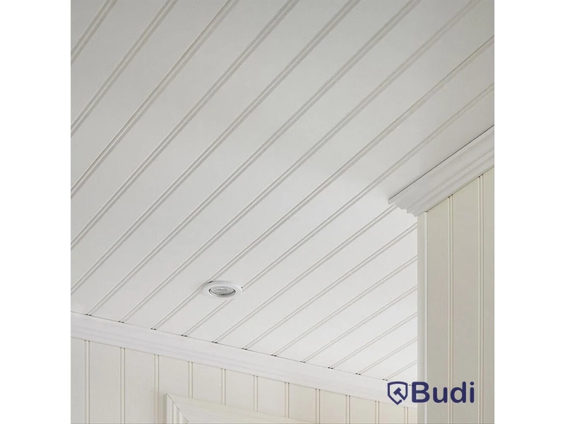 10 PCS. CEILING PANELS MOELVEN REGINA BEADBOARD WHITE 6X405X2435MM 37.7 M2