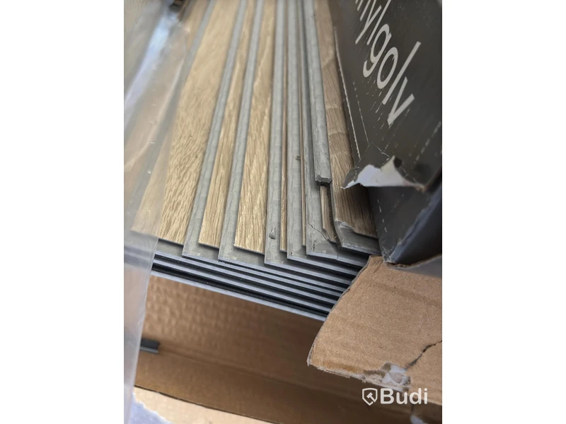 (NEW) VINYL FLOORING ANELYST BASIC OAK GREY 7.96M²