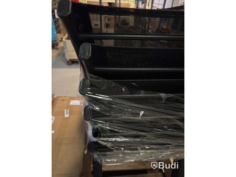 6 Stackable Chairs, Sunfun Emma, Black