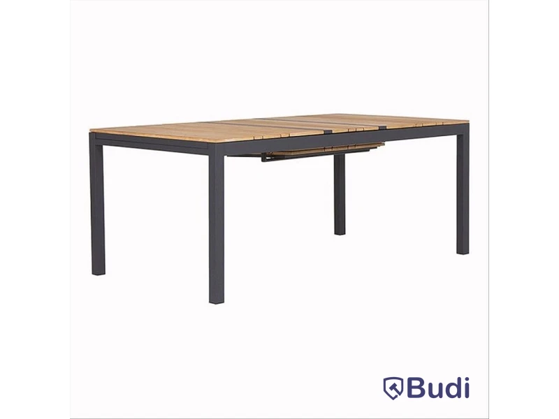 NEW) SENSUM OUTDOOR LIVING DANVIKEN EXTENDABLE DINING TABLE, BROWN
