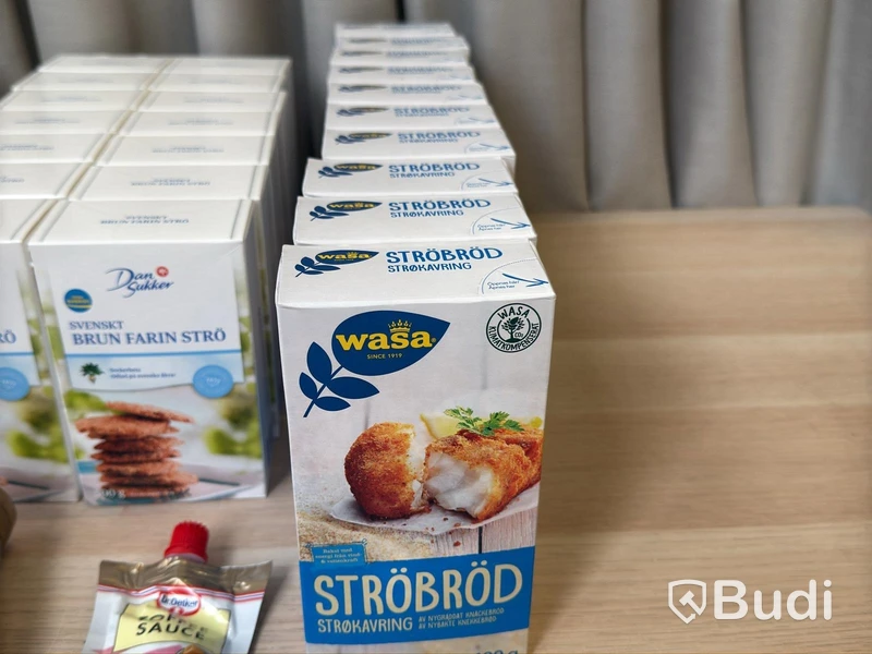 Parti socker, ströbröd, sirap & strössel