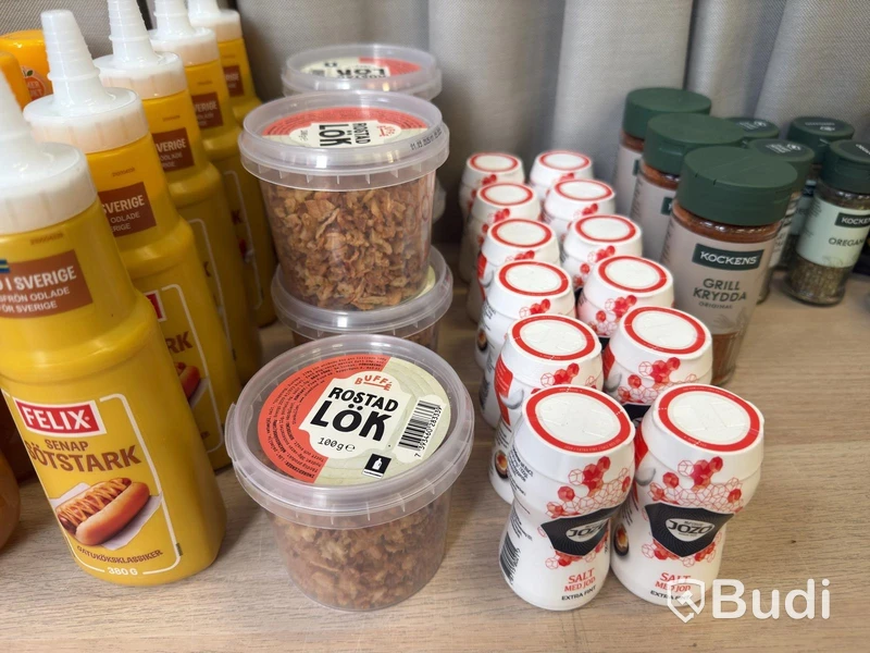 Jam, spices, mayonnaise, etc.