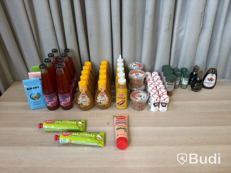 Jam, spices, mayonnaise, etc.