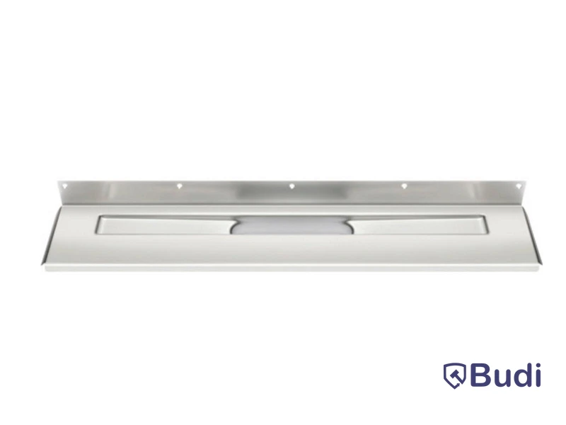 (NEW) UNIDRAIN LINE 1004 DRAIN FITTING, CHROME, STAINLESS STEEL, 712X150X16 MM, 7115249V