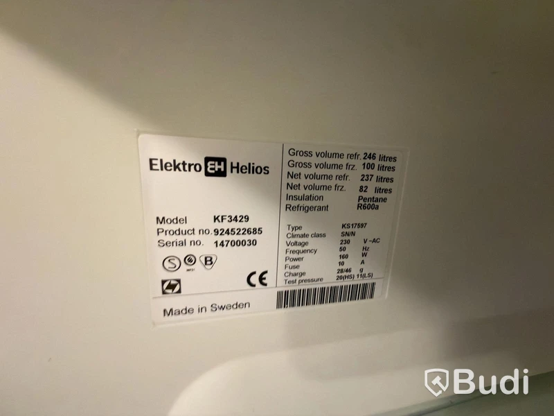 Electro Helios Fridge Freezer KF3429