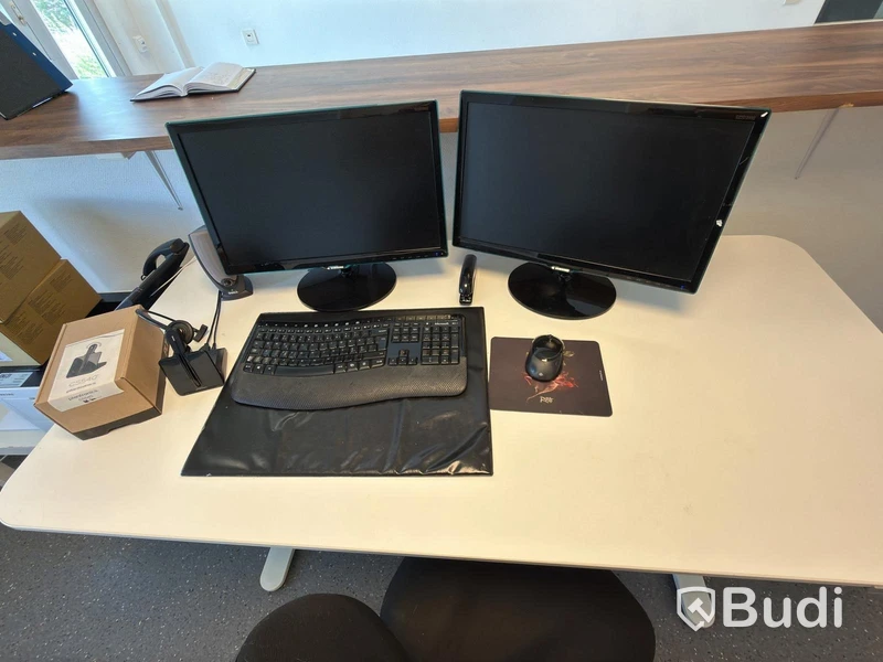 Office furniture, monitors, etc.