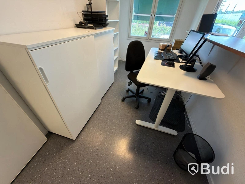 Office furniture, monitors, etc.