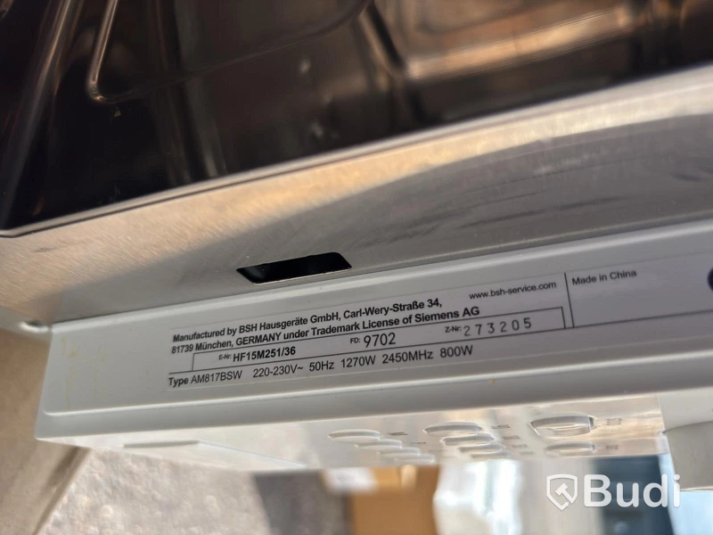 Siemens built-in microwave
