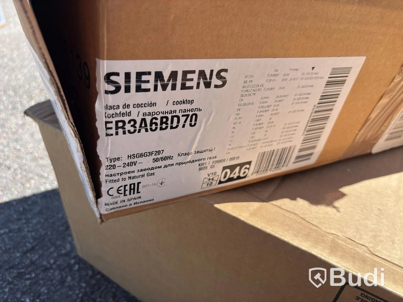 Gashäll för inbyggnad Siemens