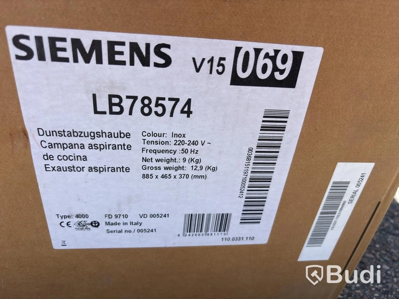 Köksfläkt för inbyggnad Siemens