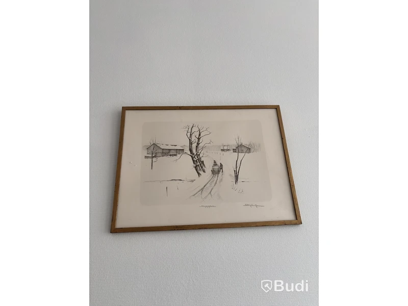 4 Paintings by Björn Franzon