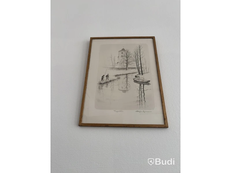 4 Paintings by Björn Franzon