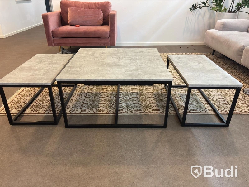 Set of 3 coffee tables, assorted sizes