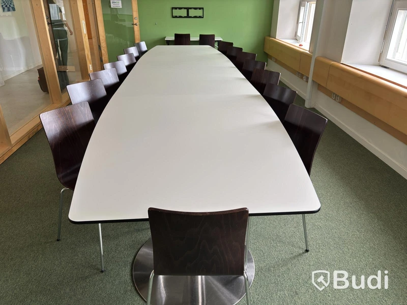 Conference table including 15 chairs