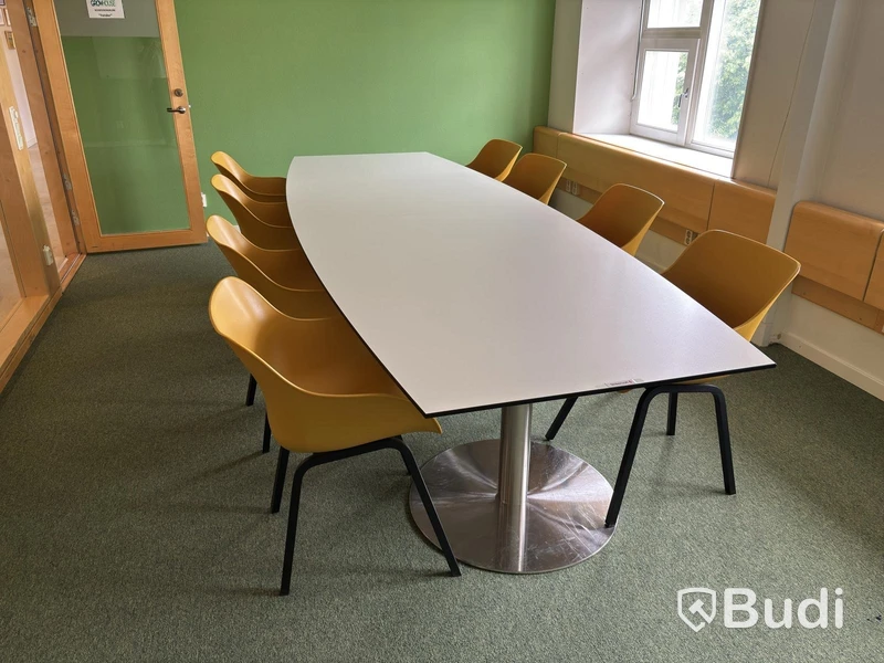 Conference table incl. 8 IKEA Torvid chairs