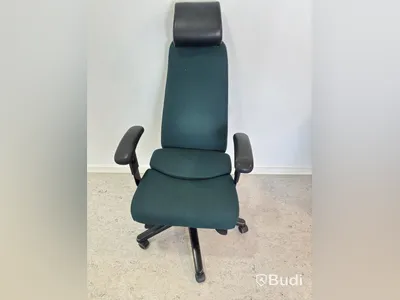 2 Office Chairs, Green