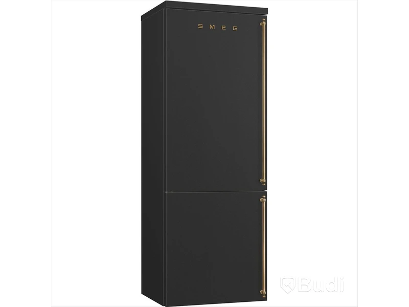 Smeg Combined Fridge/Freezer, Anthracite, Colonial, Freestanding, Left-hinged FA8005LAO6