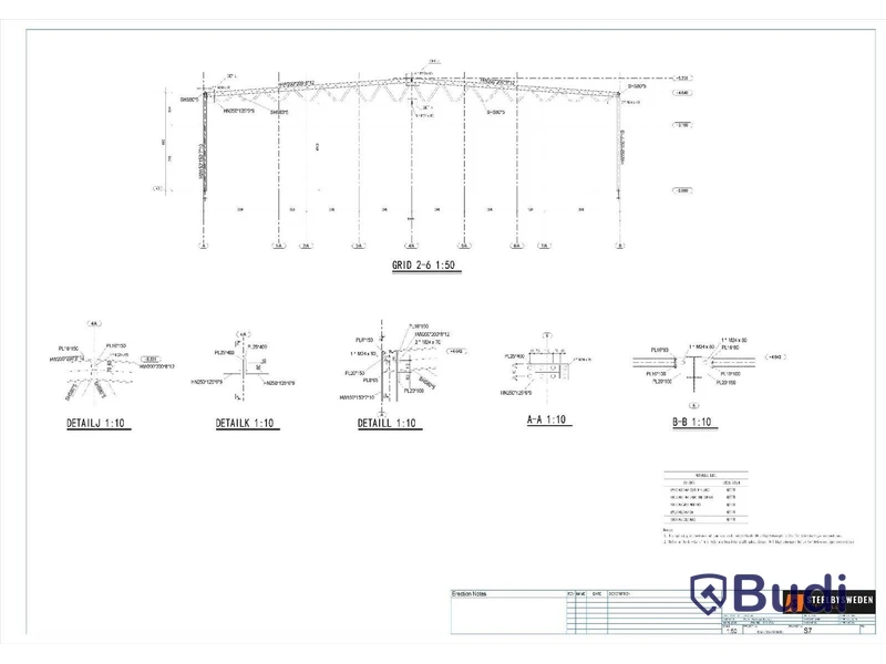 Stålhall/ stomme, Steelconstruction By Sweden, ca 745 m², 37,8x19,7 m