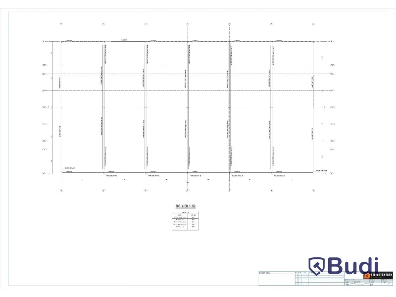 Stålhall/ stomme, Steelconstruction By Sweden, ca 745 m², 37,8x19,7 m