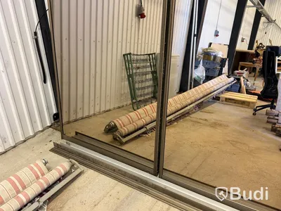 Mirrored sliding door set, Lumi, approx. 220 cm
