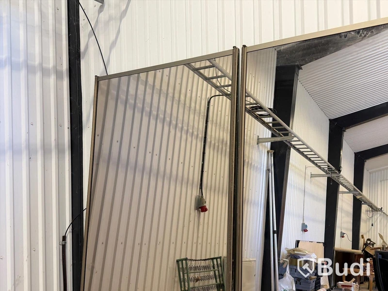 Mirrored sliding door set, Lumi, approx. 220 cm